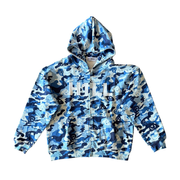 H1LL BLUE CAMO HOODIE