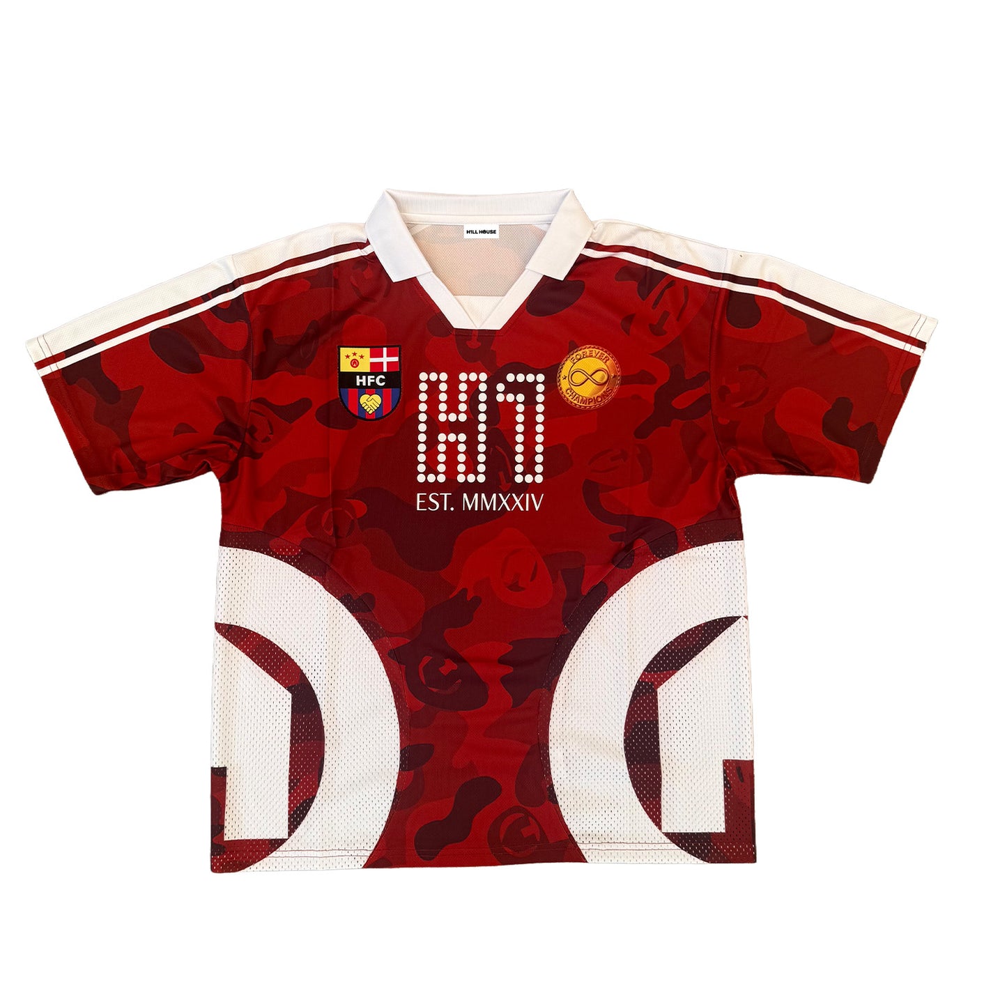 H1LL HOUSE RED FUTBOL JERSEY (PRE-ORDER)